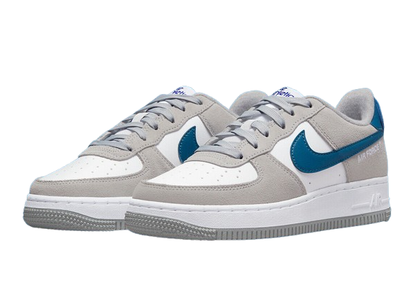 Nike Air Force... Low Athletic Smoke Grey Marina Blue Men's