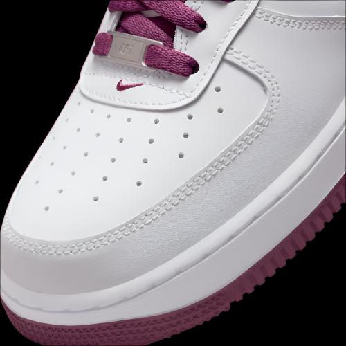 Nike Air Force  Low White Light Bordeaux Purple Men's