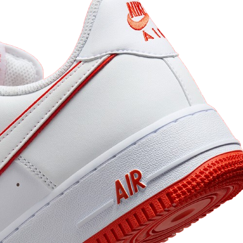 Nike Air Force 1 Low White Picante Red Outline Men's