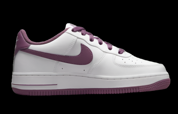 Nike Air Force  Low White Light Bordeaux Purple Men's