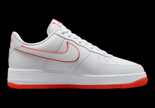 Nike Air Force 1 Low White Picante Red Outline Men's