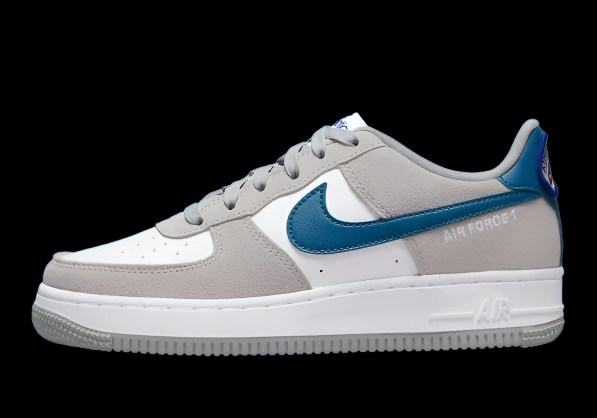 Nike Air Force... Low Athletic Smoke Grey Marina Blue Men's